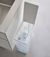 Lidded Garbage Bag Holder - Steel from Yamazaki Home