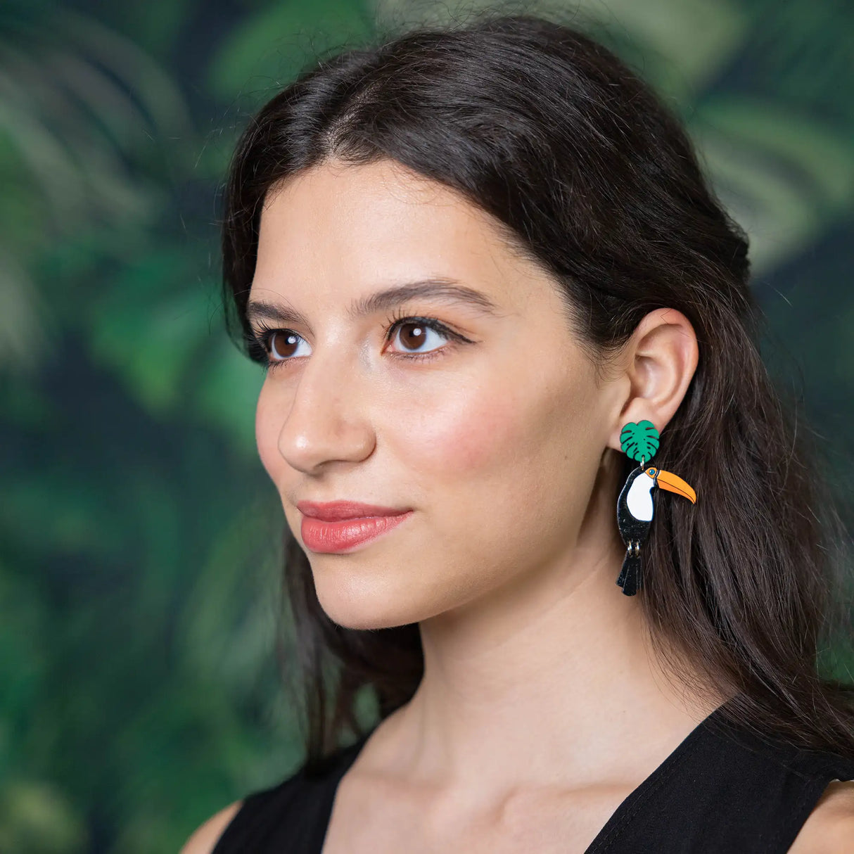 Toco Toucan Stud Dangles from LE CHIC MIAMI