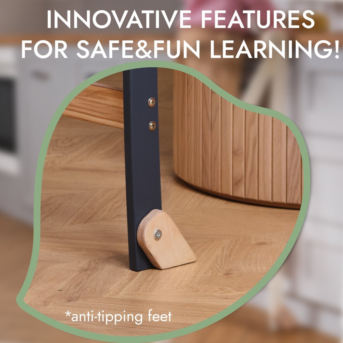 Toddler Learning Tower: Step stool for Kids - Graphite from Goodevas