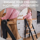 Toddler Learning Tower: Step stool for Kids - Graphite from Goodevas