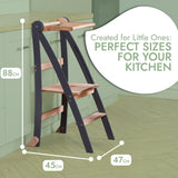 Toddler Learning Tower: Step stool for Kids - Graphite from Goodevas