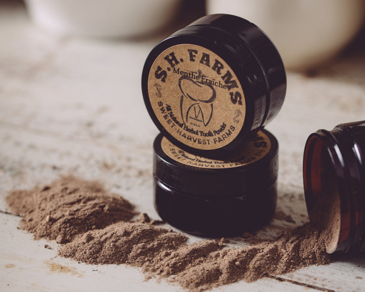 Fraîche Organic and Natural Tooth Powder - Fluoride FREE from Sweet Harvest Farms