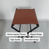 Foldable Metal Suitcase Rack with Genuie Leather from VITAHOME DESIGN LLC