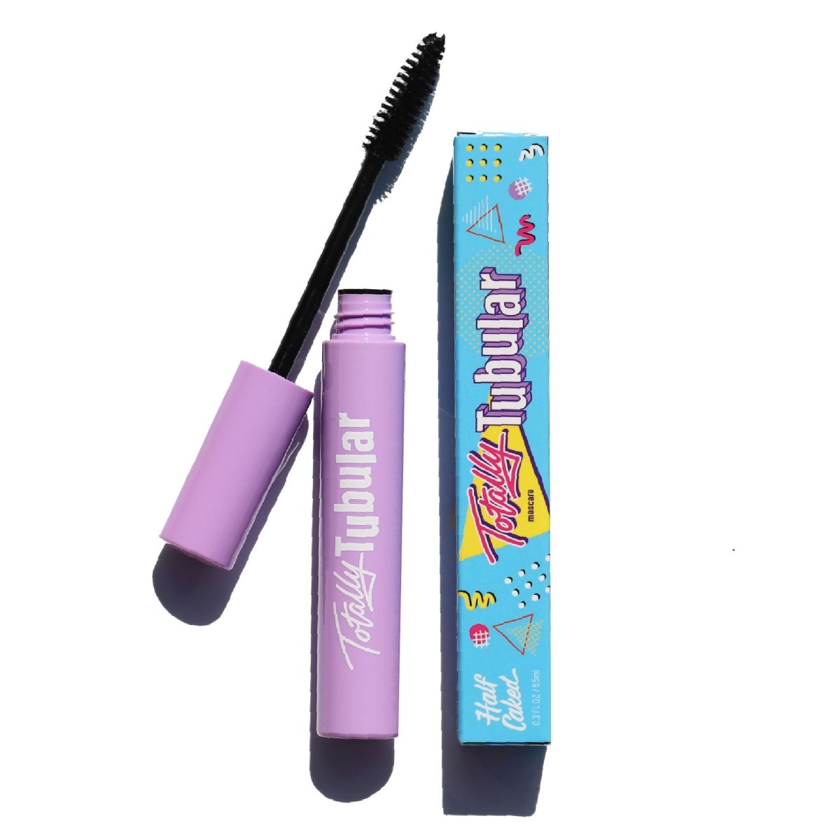 Totally Tubular Tubing Mascara from Half Caked - Cone-shaped Applicator for Extended Lash Length Makeup Brow Curler Eyelash Pack Smooth