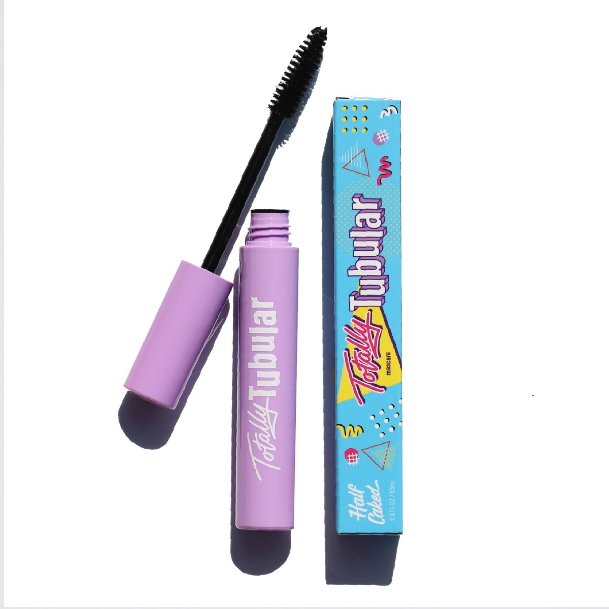 Totally Tubular Tubing Mascara from Half Caked - Cone-shaped Applicator for Extended Lash Length Makeup Brow Curler Eyelash Pack Smooth