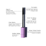 Totally Tubular Tubing Mascara from Half Caked - Cone-shaped Applicator for Extended Lash Length Makeup Brow Curler Eyelash Pack Smooth