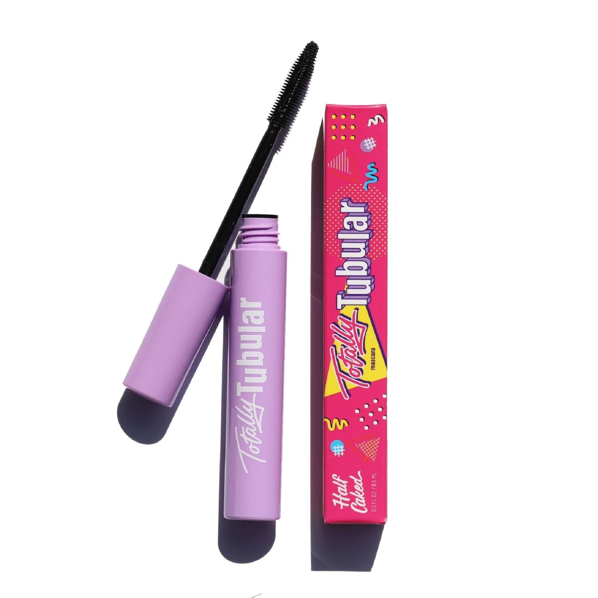Totally Tubular Tubing Mascara from Half Caked - Cone-shaped Applicator for Extended Lash Length Makeup Brow Curler Eyelash Pack Smooth