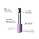 Totally Tubular Tubing Mascara from Half Caked - Cone-shaped Applicator for Extended Lash Length Makeup Brow Curler Eyelash Pack Smooth