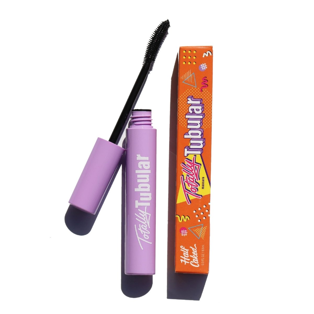 Totally Tubular Tubing Mascara from Half Caked - Cone-shaped Applicator for Extended Lash Length Makeup Brow Curler Eyelash Pack Smooth