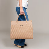 Monaco Tote Bag | Latte Brown From Luli Bebé