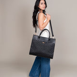 Monaco Tote Bag | Ebony Black From Luli Bebé