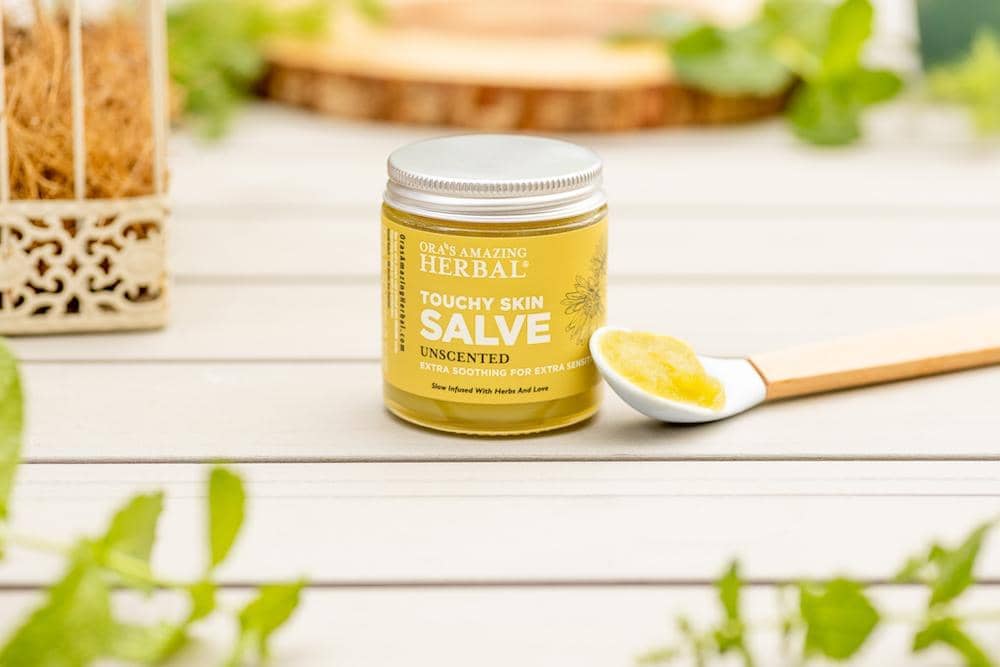 Touchy Skin Salve, Sensitive Skin & Eczema Salve from Ora's Amazing Herbal