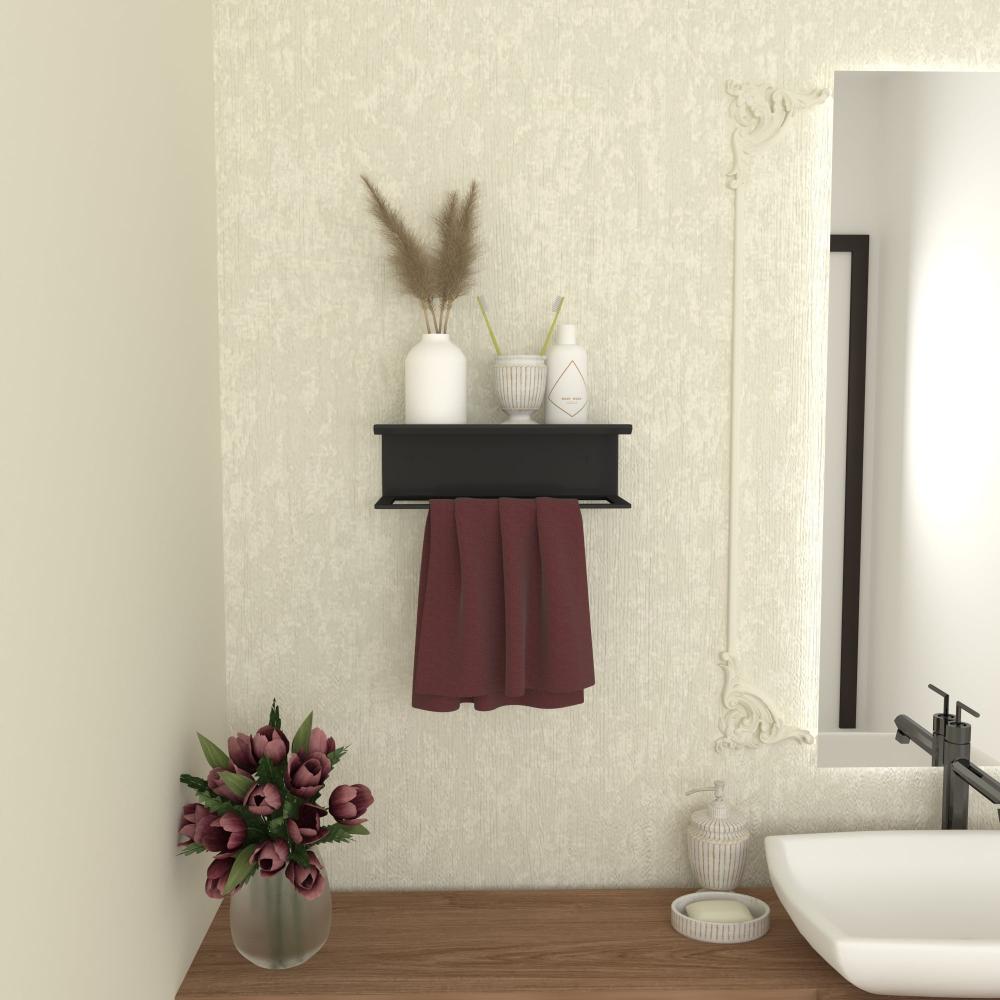 Towel Holder and Shelf for Bathroom from VITAHOME DESIGN LLC