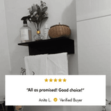 Towel Holder and Shelf for Bathroom from VITAHOME DESIGN LLC