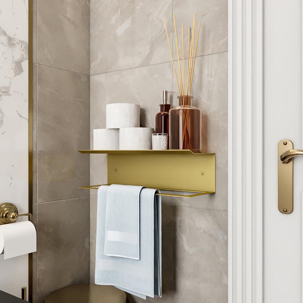 Towel Holder and Shelf for Bathroom from VITAHOME DESIGN LLC