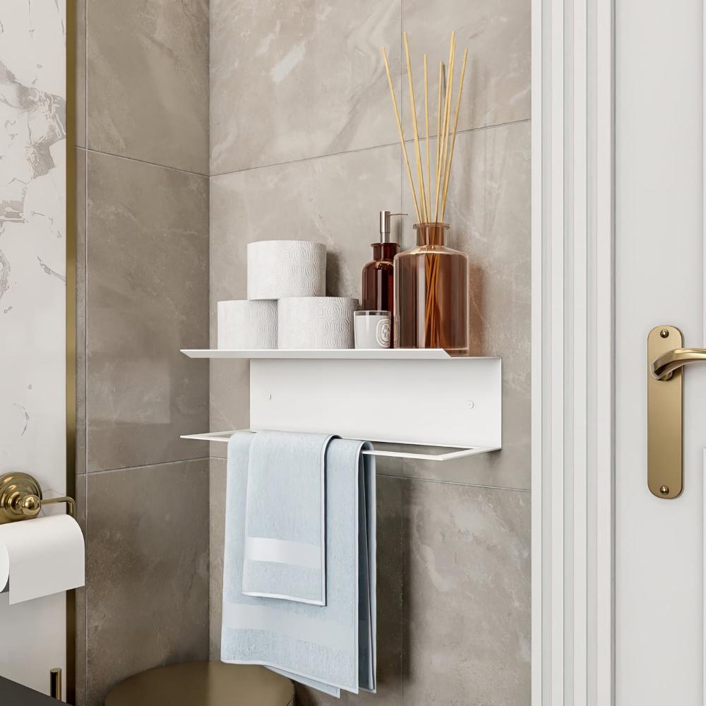 Towel Holder and Shelf for Bathroom from VITAHOME DESIGN LLC