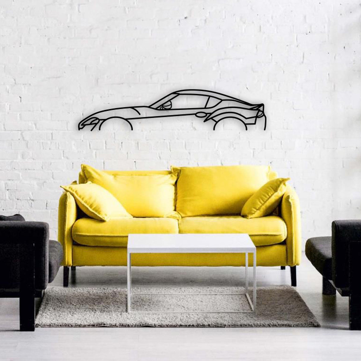 TOYOTA SUPRA GR 2020 Car Silhouette from VITAHOME DESIGN LLC