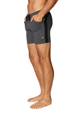 Transition Yoga Short (Charcoal w/Black) from 4-rth