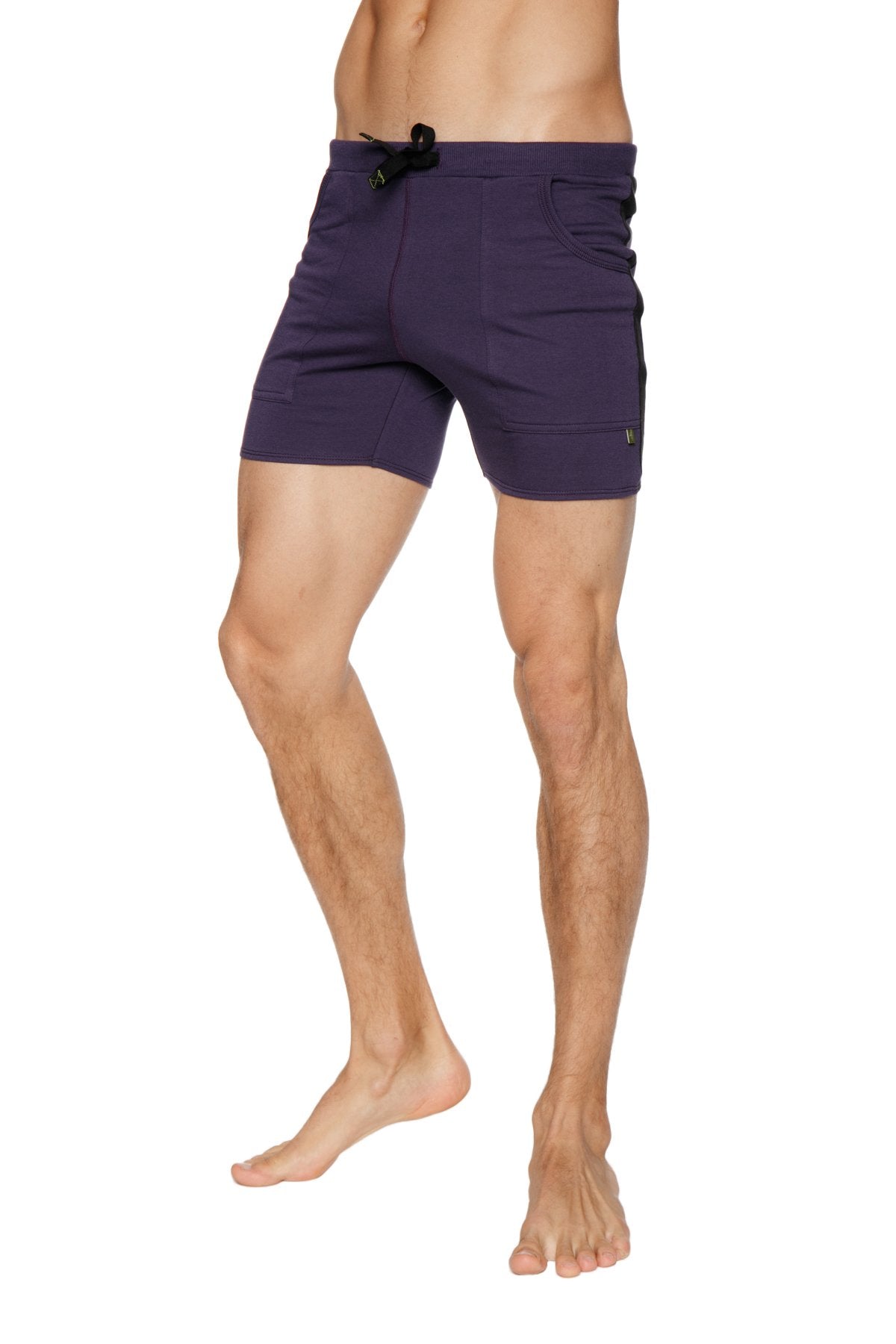 Transition Yoga Shorts (Eggplant w/Black) from 4-rth