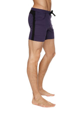 Transition Yoga Shorts (Eggplant w/Black) from 4-rth