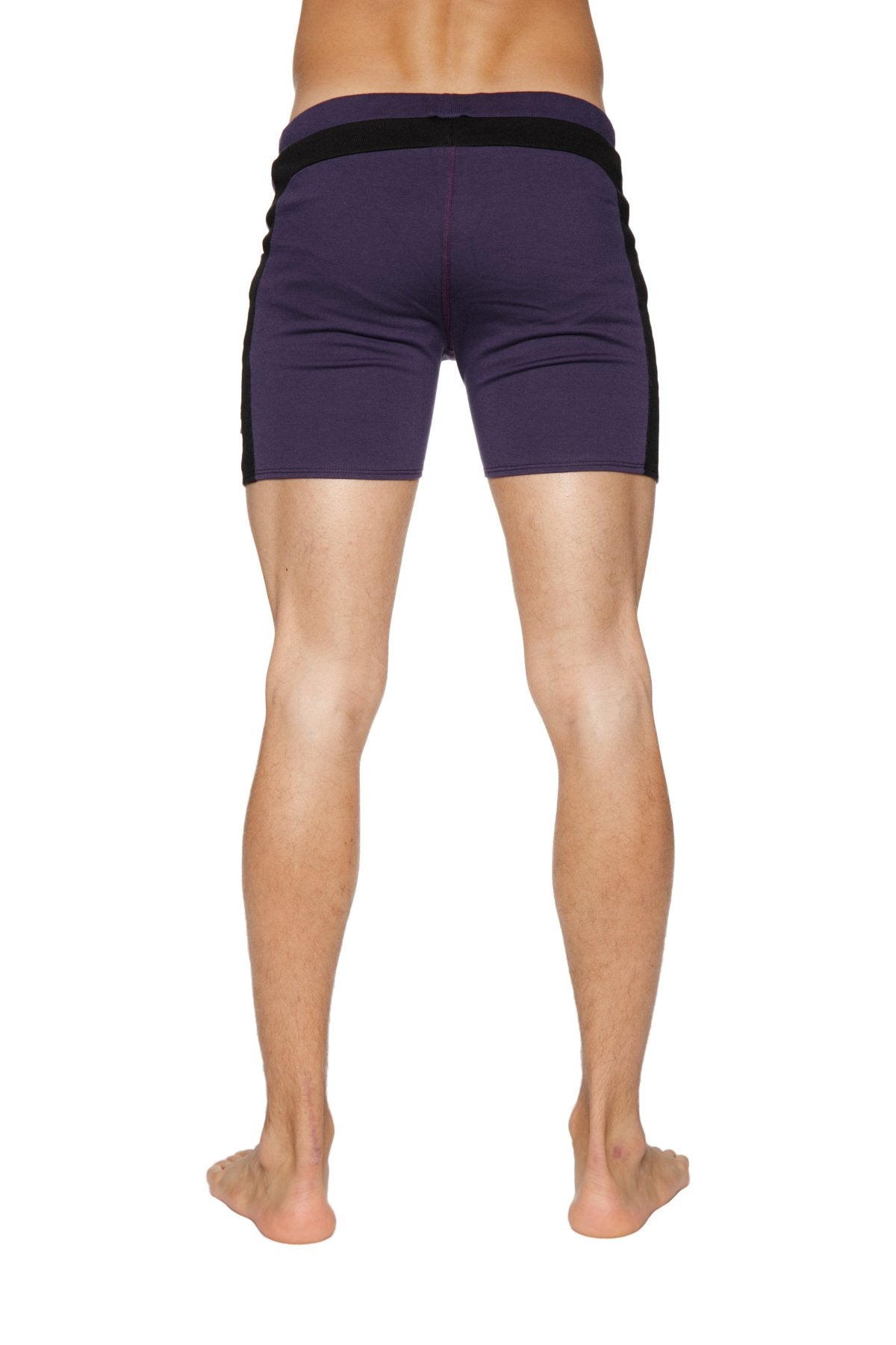 Transition Yoga Shorts (Eggplant w/Black) from 4-rth