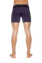 Transition Yoga Shorts (Eggplant w/Black) from 4-rth