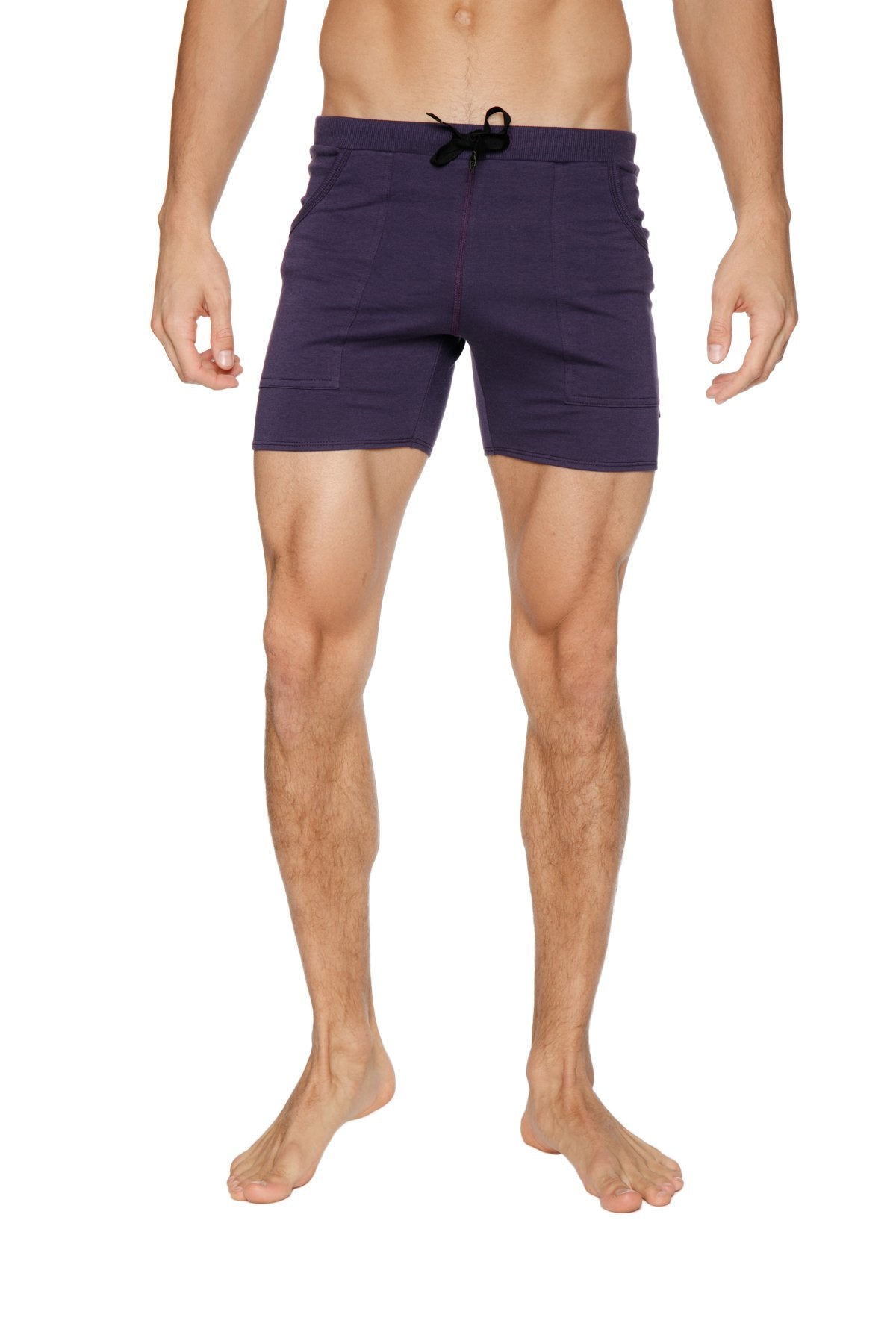 Transition Yoga Shorts (Eggplant w/Black) from 4-rth