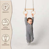 Trapeze swing bar with rings from Goodevas