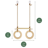 Trapeze swing bar with rings from Goodevas