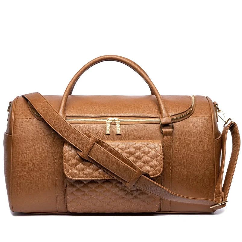 Monaco Travel Bag | Caramel Brown From Luli Bebé