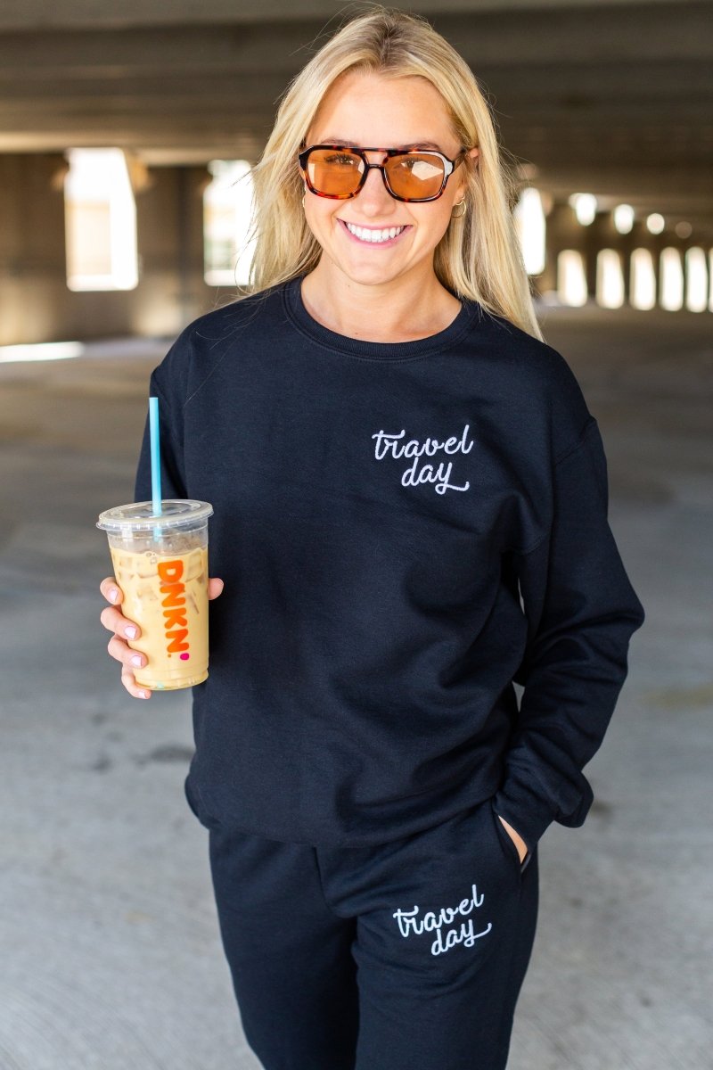 'Travel Day' Crewneck Sweatshirt from United Monograms