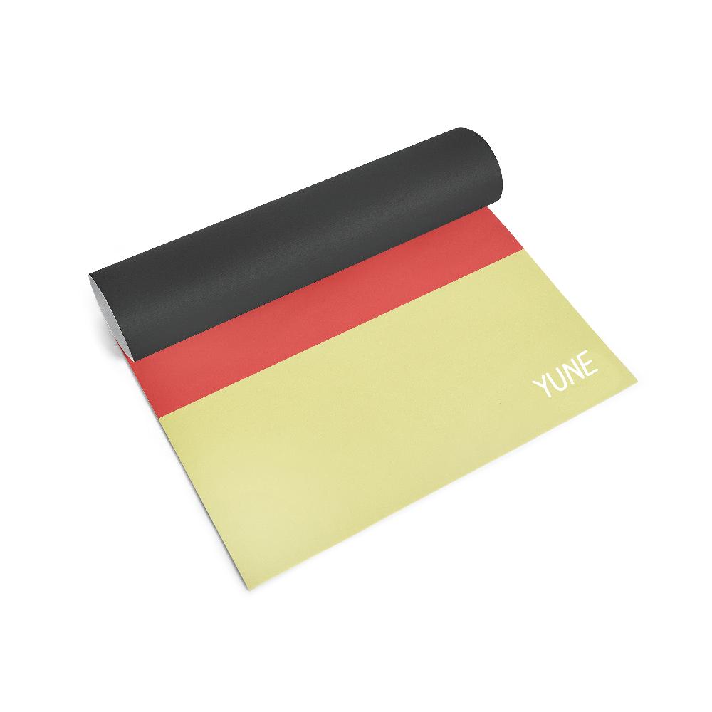 Yoga Mat | 6mm Thick | Multi Color Striped | Non-Slip | Eco Friendly | Yune Yoga | Trestles from Yune Yoga