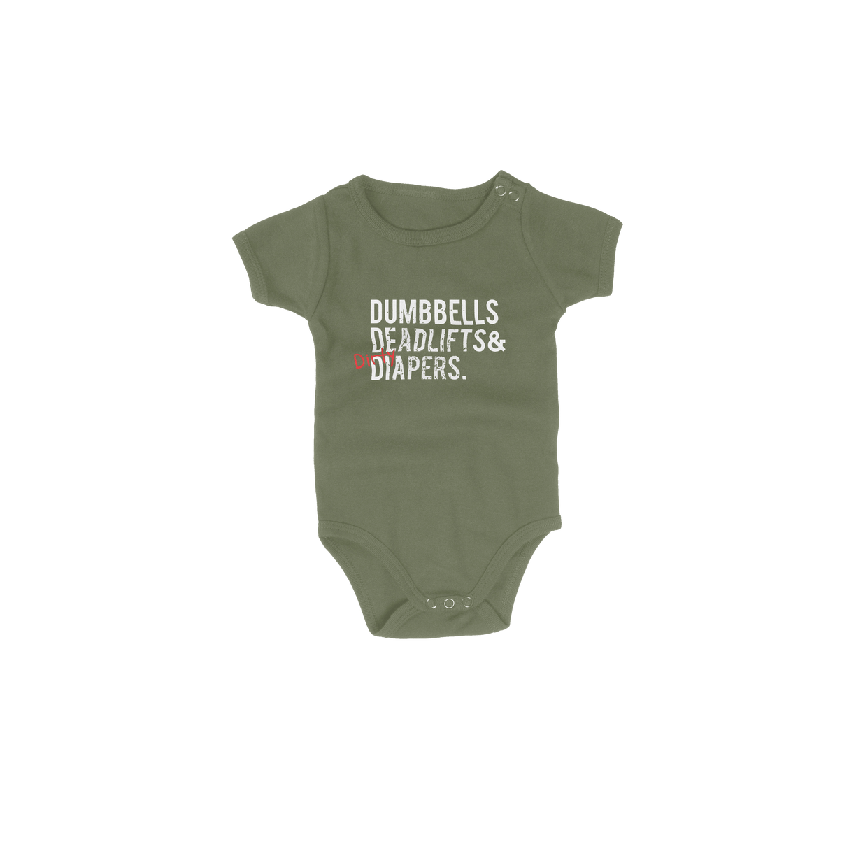 Mini-Me Triple D Onesie from DadBod Apparel