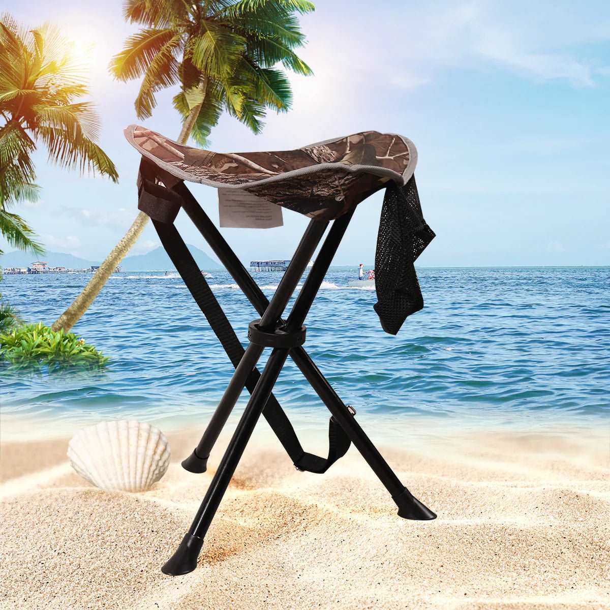 Lightweight 3 Legged Tripod Camp Stool From Redcamp