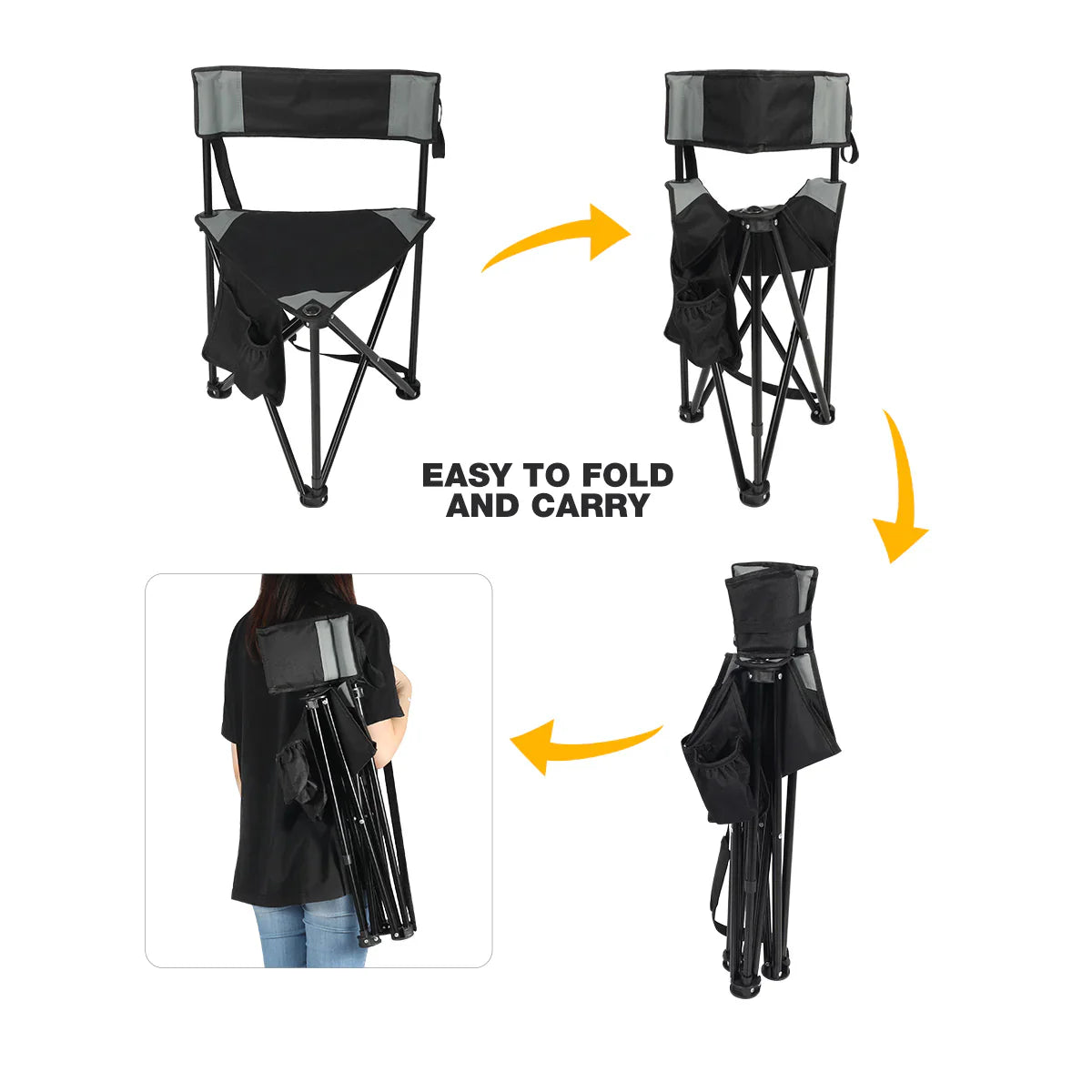 Tripod Camping Chair 2-Pack From Redcamp