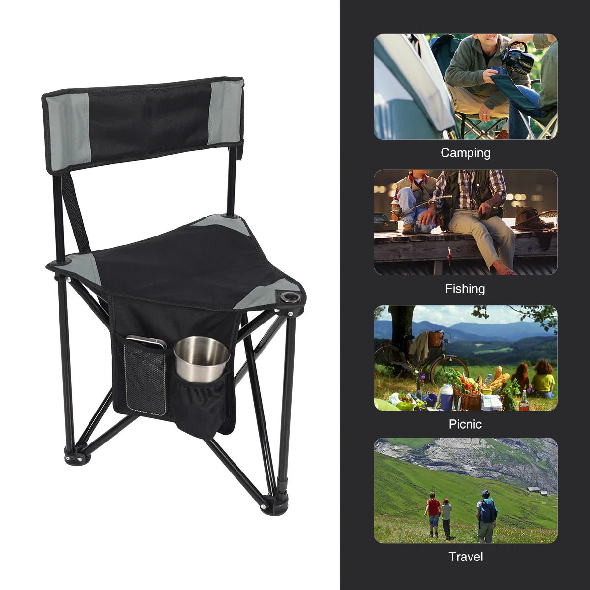 Tripod Camping Chair 2-Pack From Redcamp