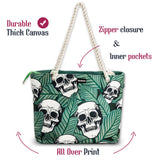 Tropic Skulls Shoulder Beach Bag From Zapps Clothing