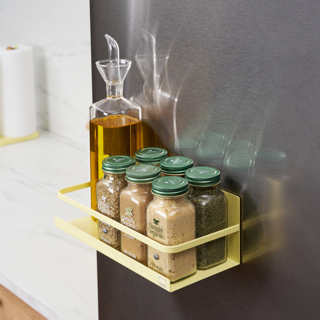 Magnetic Storage Caddy - Steel - Yellow Pear from Yamazaki Home