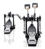 Double Kick Drum Pedal for Bass Drum by GRIFFIN - Deluxe Twin Set Foot Pedal - Quad Sided Beater Heads - Dual Pedal Two Chain Drive Hardware from GeekStands