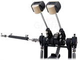 Double Kick Drum Pedal for Bass Drum by GRIFFIN - Deluxe Twin Set Foot Pedal - Quad Sided Beater Heads - Dual Pedal Two Chain Drive Hardware from GeekStands