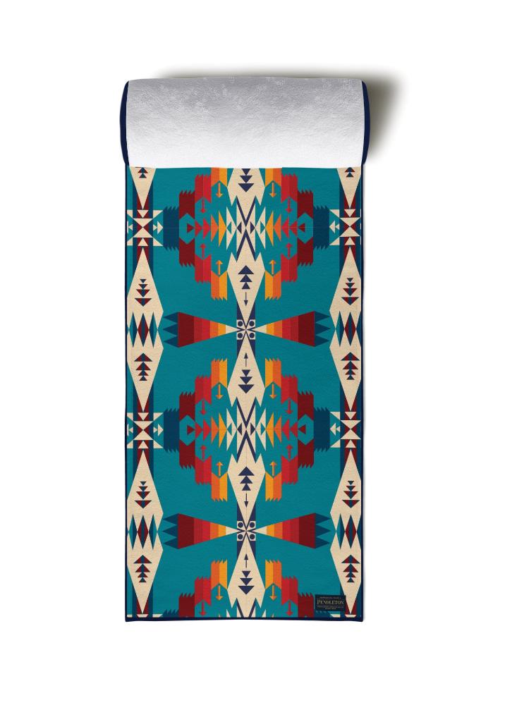 Yoga Towel | Lightweight | Turquoise | Silicon Non Slip Nubs | Microfiber | from Yune Yoga | Tucson Turquoise