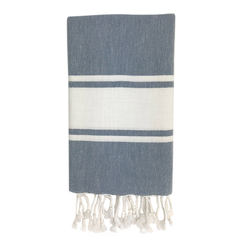 Essential Stripe Turkish Hand Towel from SLATE + SALT