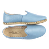 Men's Sky Blue Slip On Shoes from Atlantis Handmade Shoes