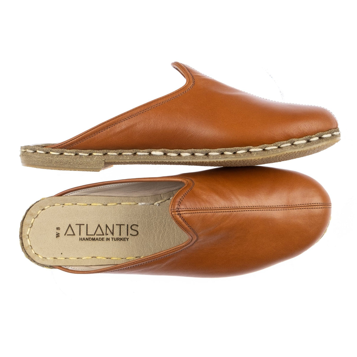 Men's Cocoa Brown Slippers from Atlantis Handmade Shoes