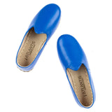 Women's Blue Slip On Shoes from Atlantis Handmade Shoes
