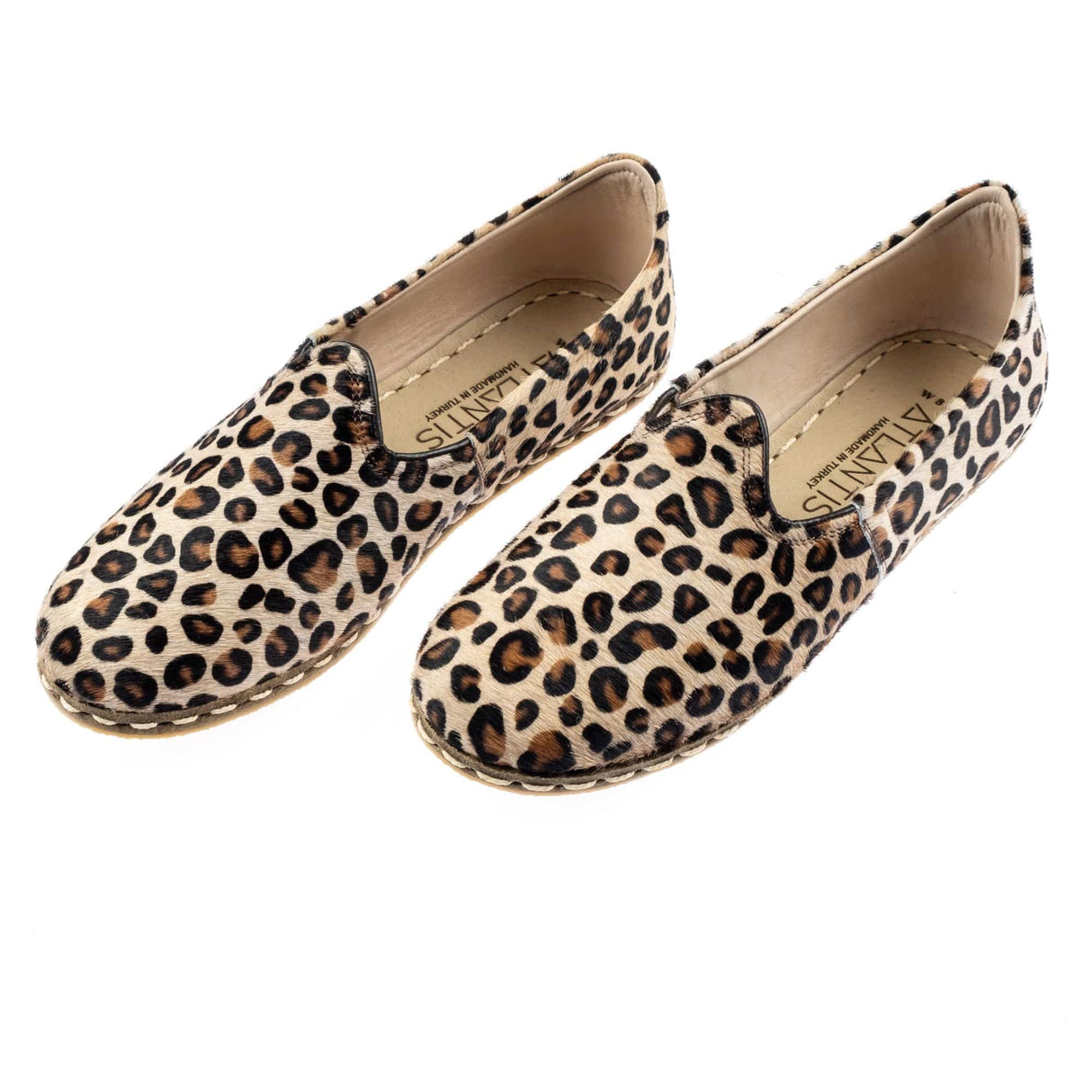 Women's Leopard Slip On Shoes from Atlantis Handmade Shoes