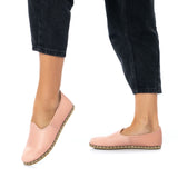 Men's Powder Pink Slip On Shoes from Atlantis Handmade Shoes