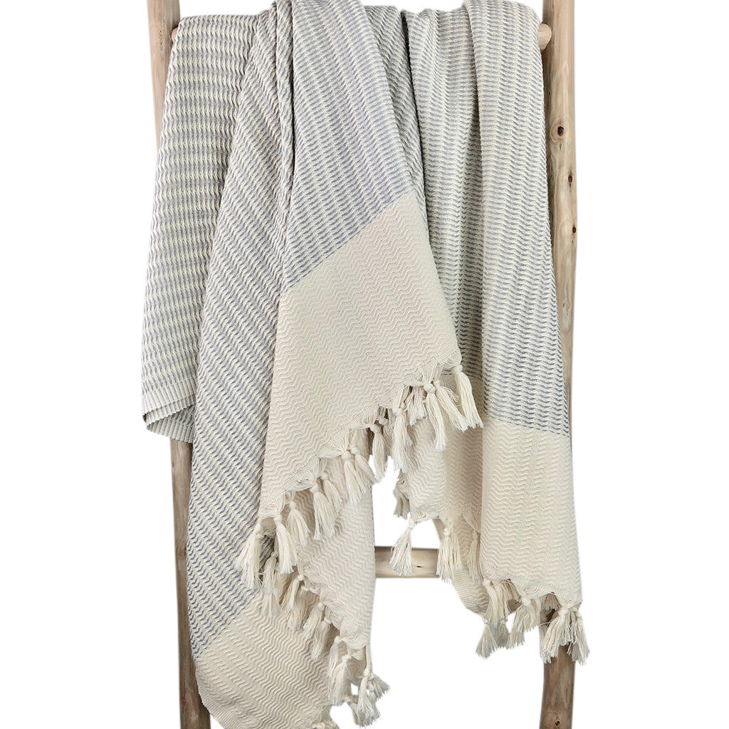 Plush Wavy Turkish Throw from SLATE + SALT