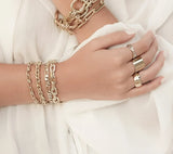 Two Toned Triple Domed Roll Ring from eklexic
