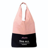Bag-all Two Tone Tote Bag Paris, Pink/Black From Bag-all